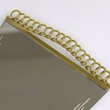 Josef Frank Attr. Mid-Century Brass Loop Wall Mirror, Austria, 1950s