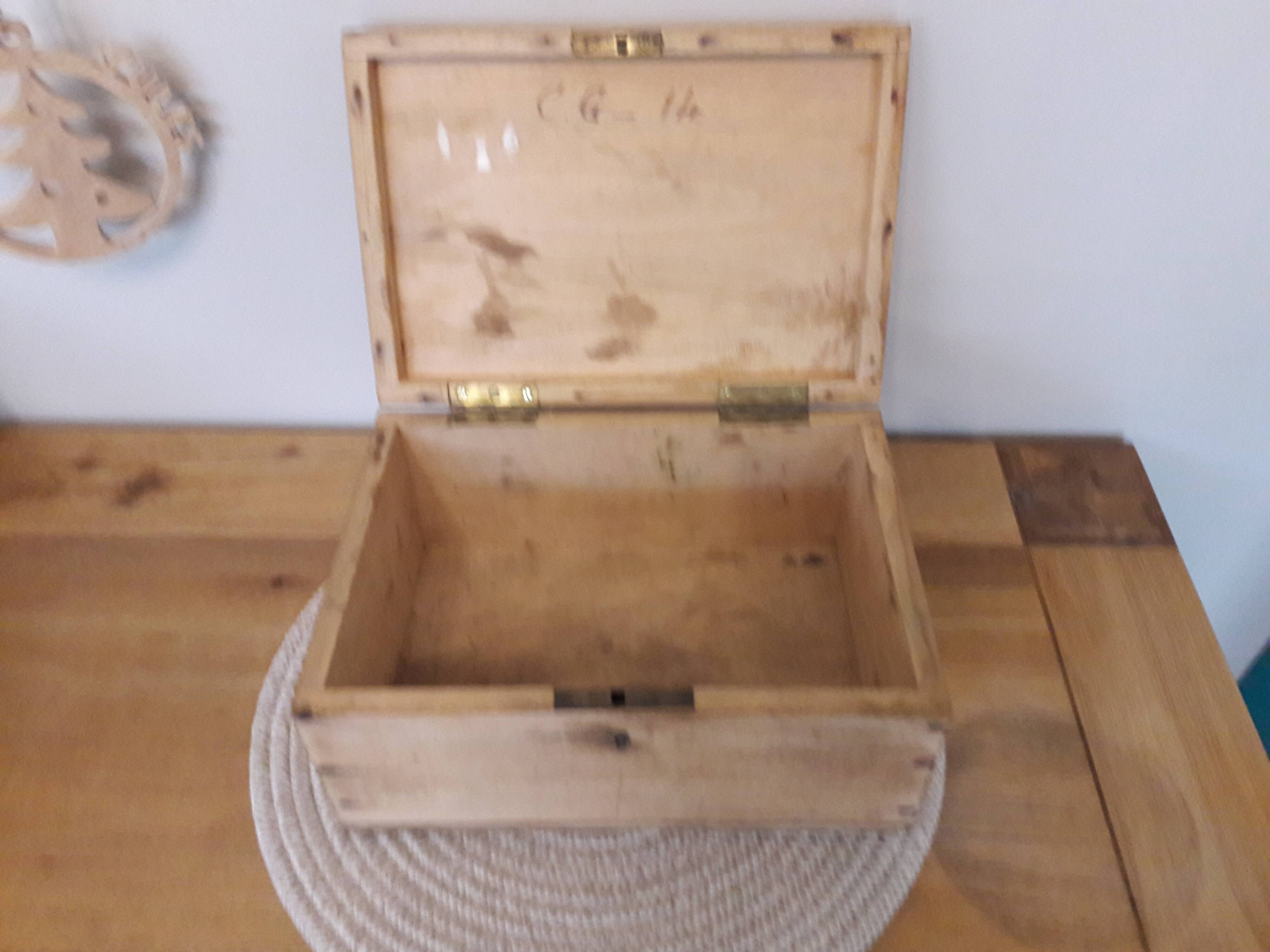 Old wooden box