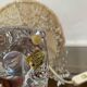 Antique Baccarat Crystal Twisted Bedside Lamp