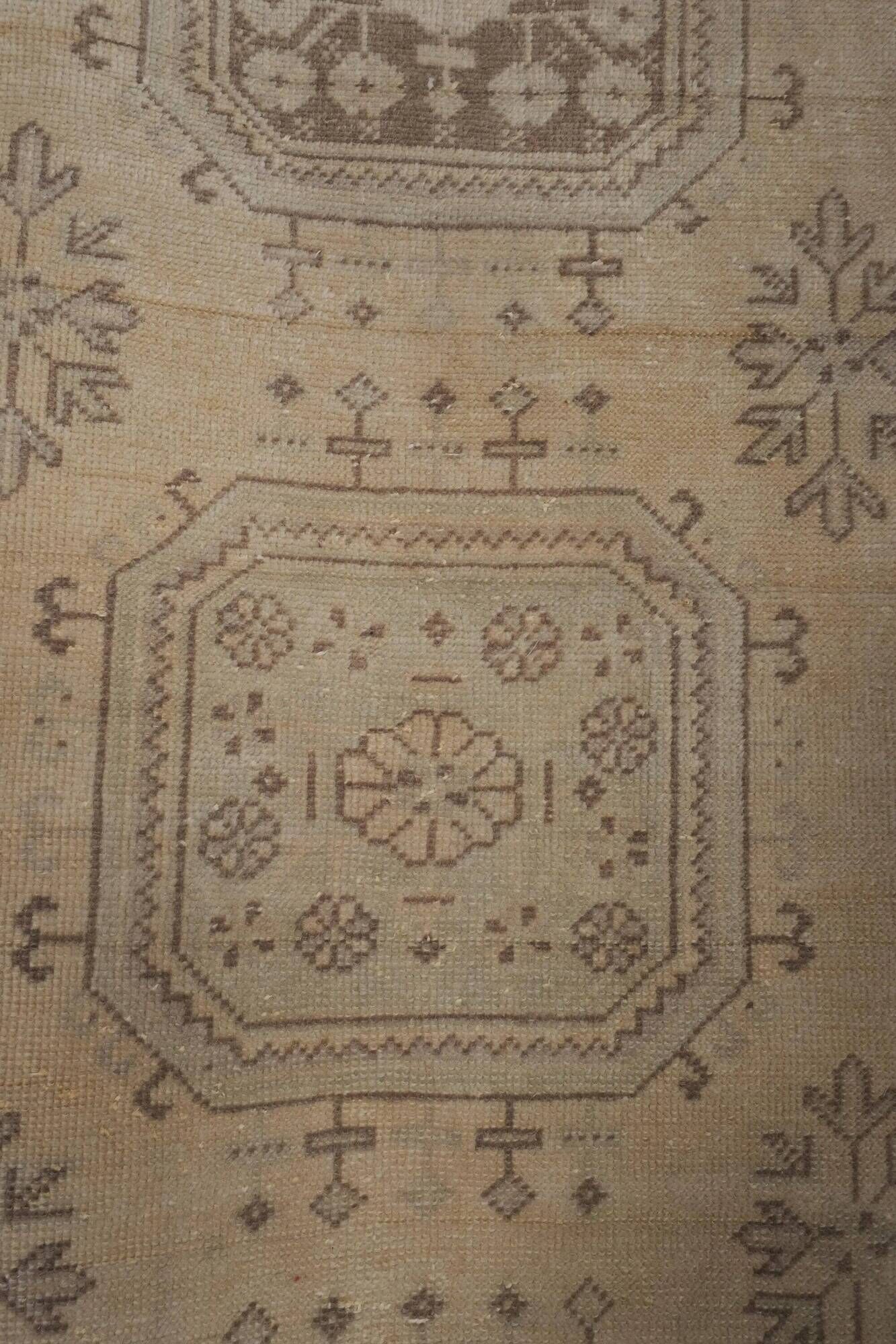 Vintage Turkish hallway rug 75x597 cm