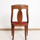 Chaise gondole Art Déco en bois massif