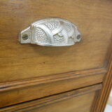 Coffered walnut desk