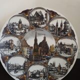 Plat décoratif Nurnberg R.Schaller en faience