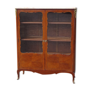 vitrine en bois de rose,
