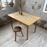 Scandinavian oak and ceramic table