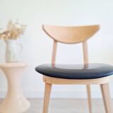 Scandinavian raw wood chair