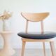 Chaise scandinave bois brut