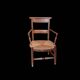 Old Provençal straw chair