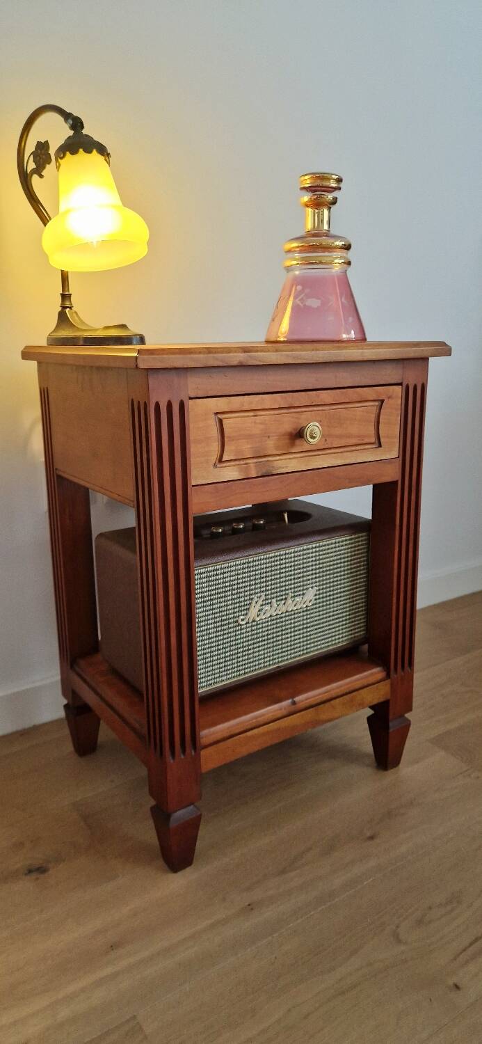 Low cabinet in blond cherry wood, Directoire style