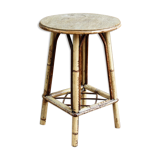 Vintage rattan stool