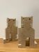 Pair of travertine cats, Fratelli Mannelli, Italy, 1970s