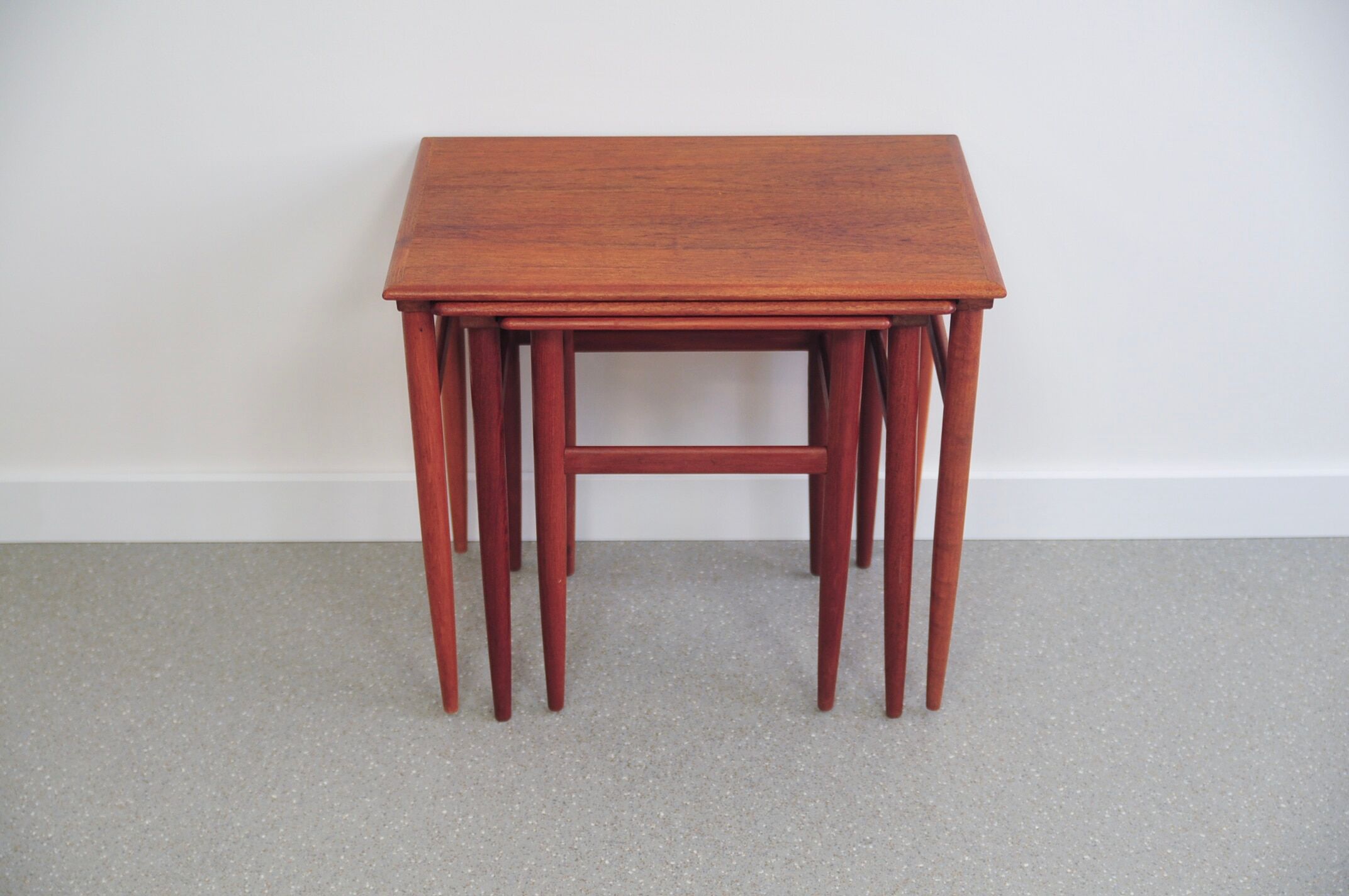 Tables gigognes en teck vintage x3