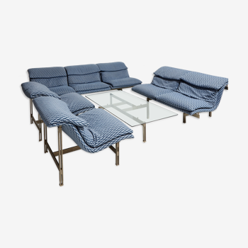 Wave modular sofa set by Giovanni Offredi for Saporiti Italia