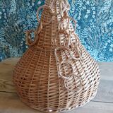 Wicker lampshade