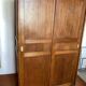 Vintage Parisian wardrobe with sliding doors