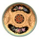 Large decorative plate in porcelain from Paris, polychrome decoration.