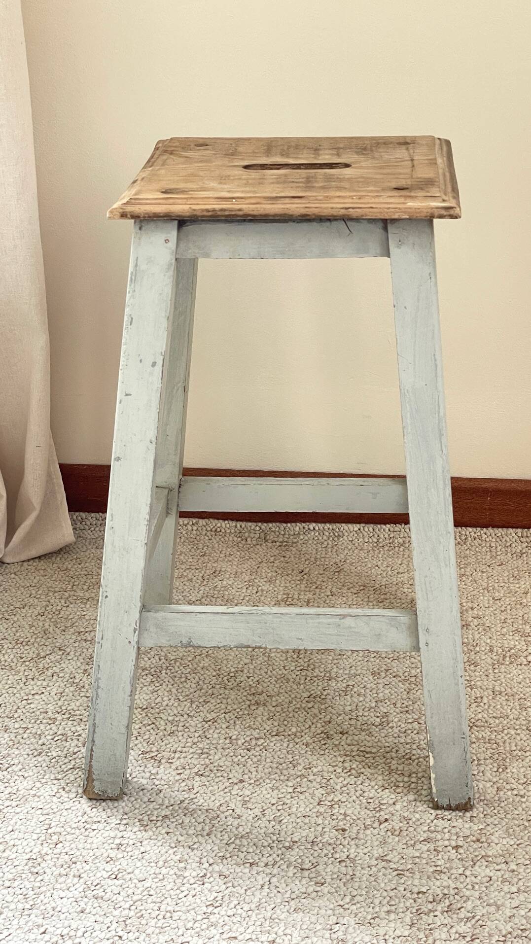 TABOURET Ancien BOIS Massif