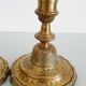 Pair of 19th century gilt bronze candlesticks - Château de Compiègne