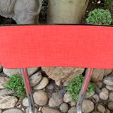 Red formica chairs