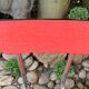 Red formica chairs