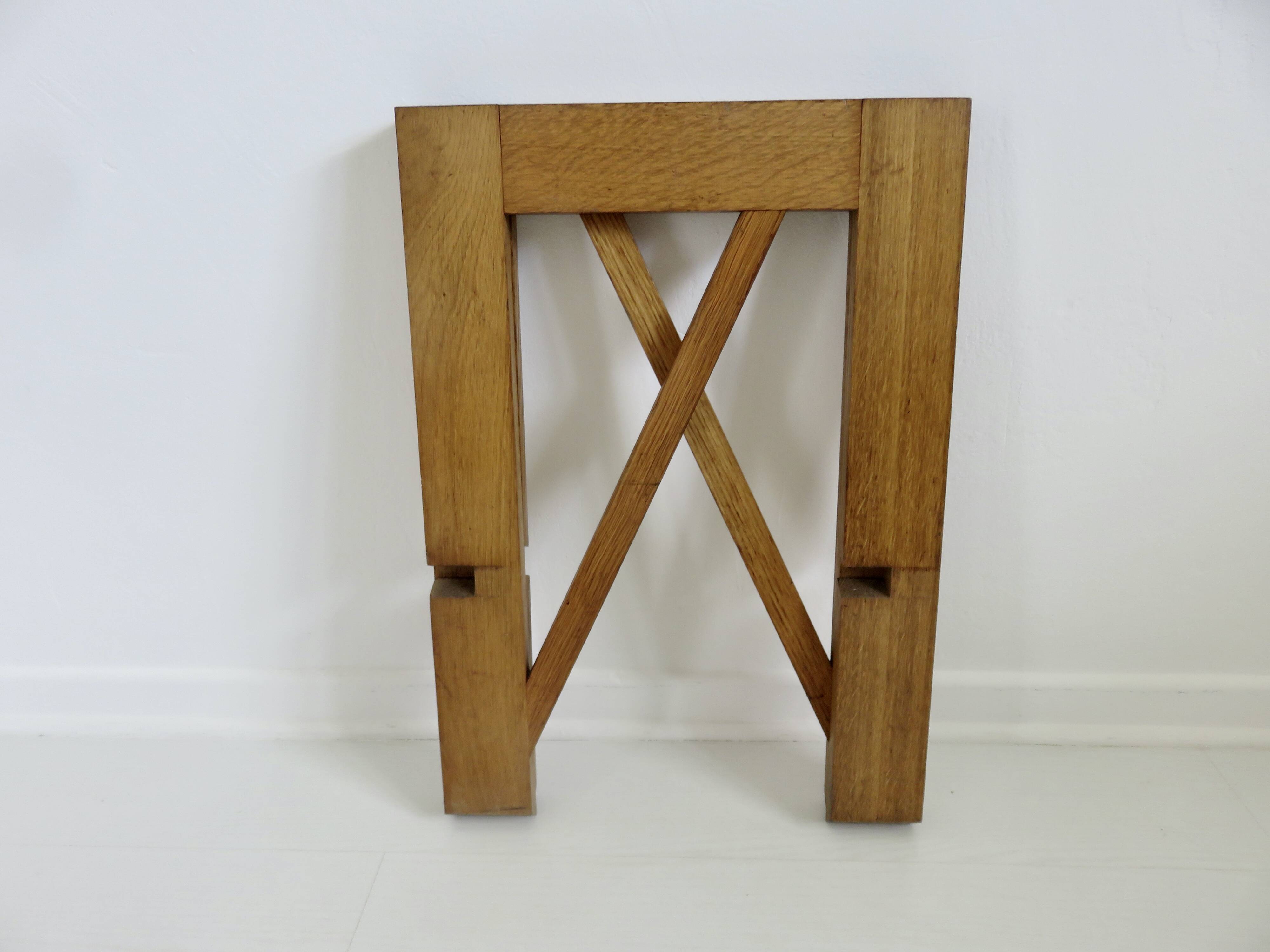 Scandinavian magazine rack in solid wood 1970