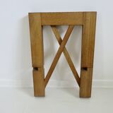 Scandinavian magazine rack in solid wood 1970