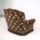 Set of 2 fabric armchairs