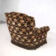 Set of 2 fabric armchairs
