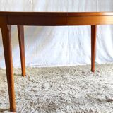 Table à manger ronde en teck années 60