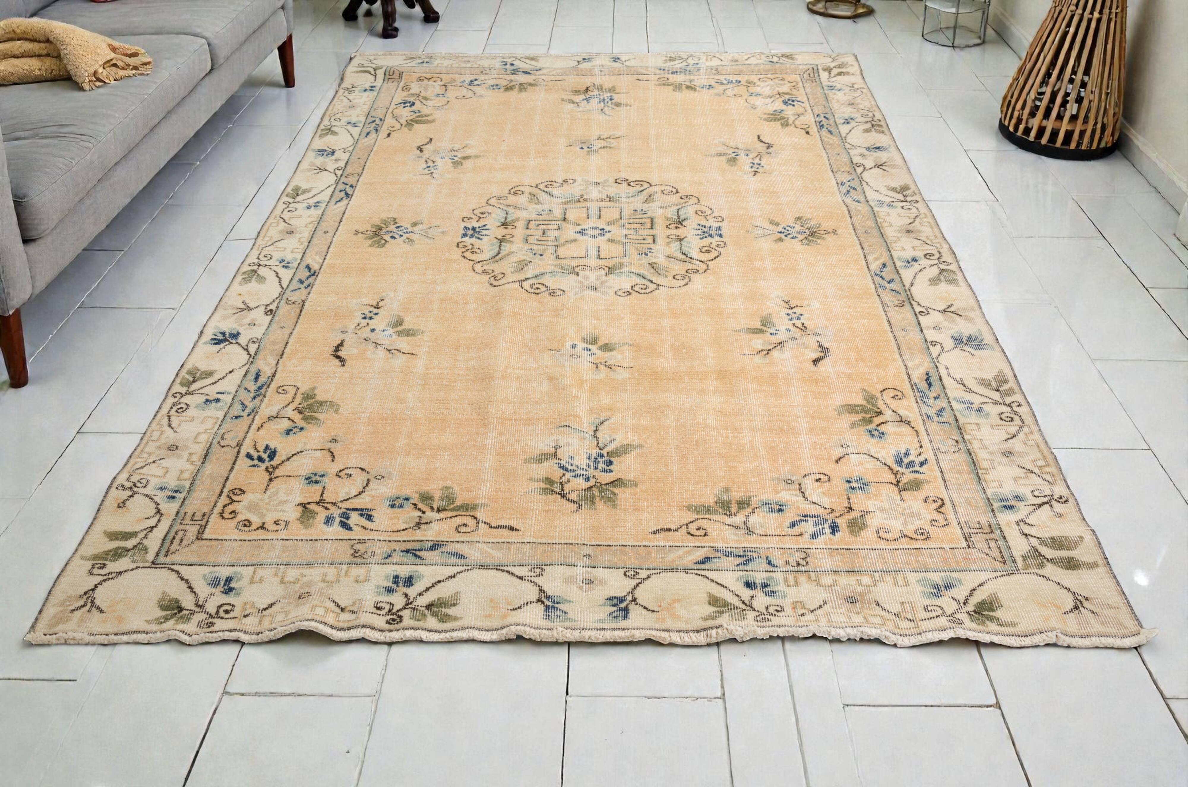 Oushak Wool Area Carpet -1751