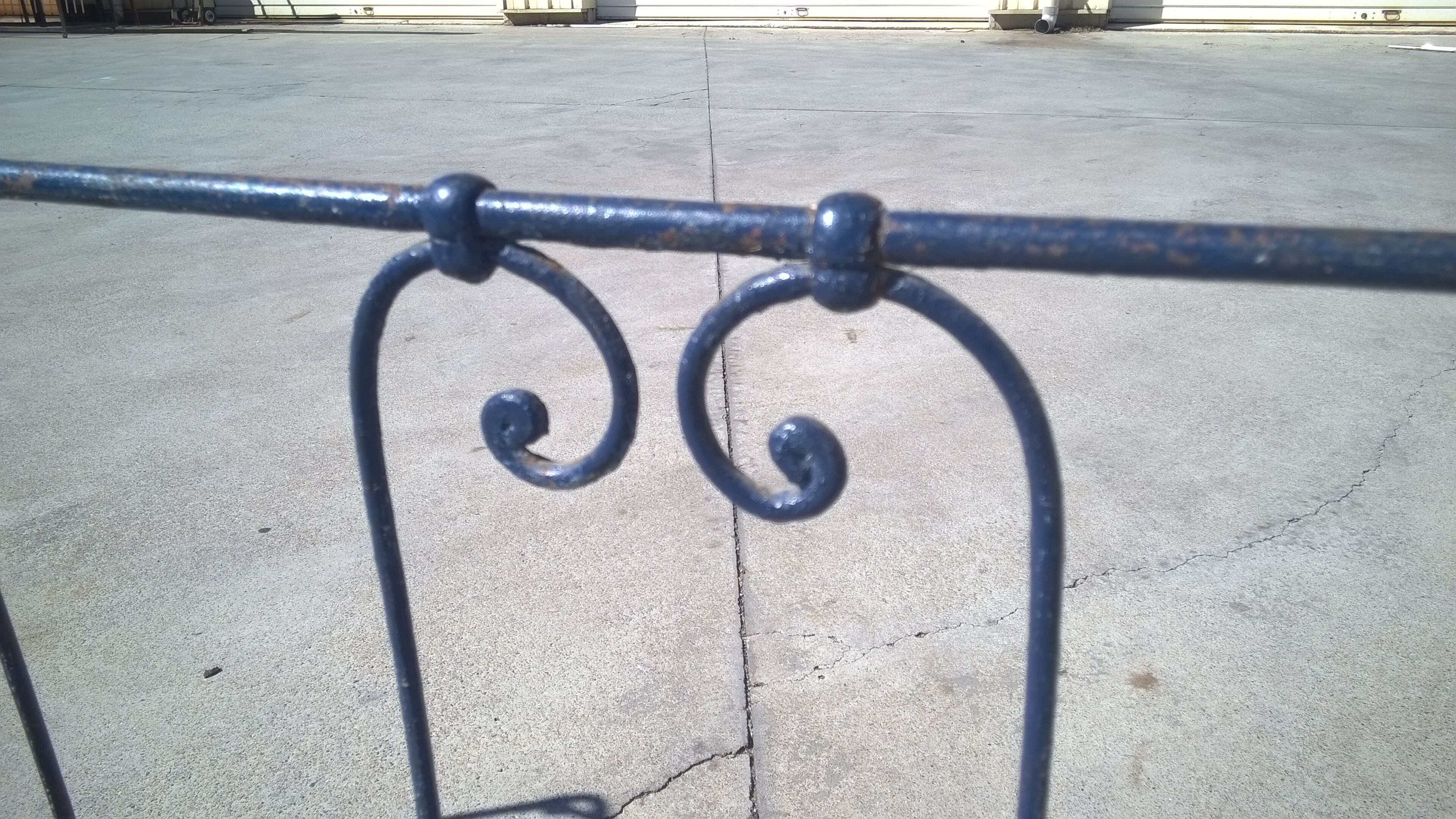 Napoleon III wrought iron folding bed