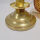 Amber glass lamp