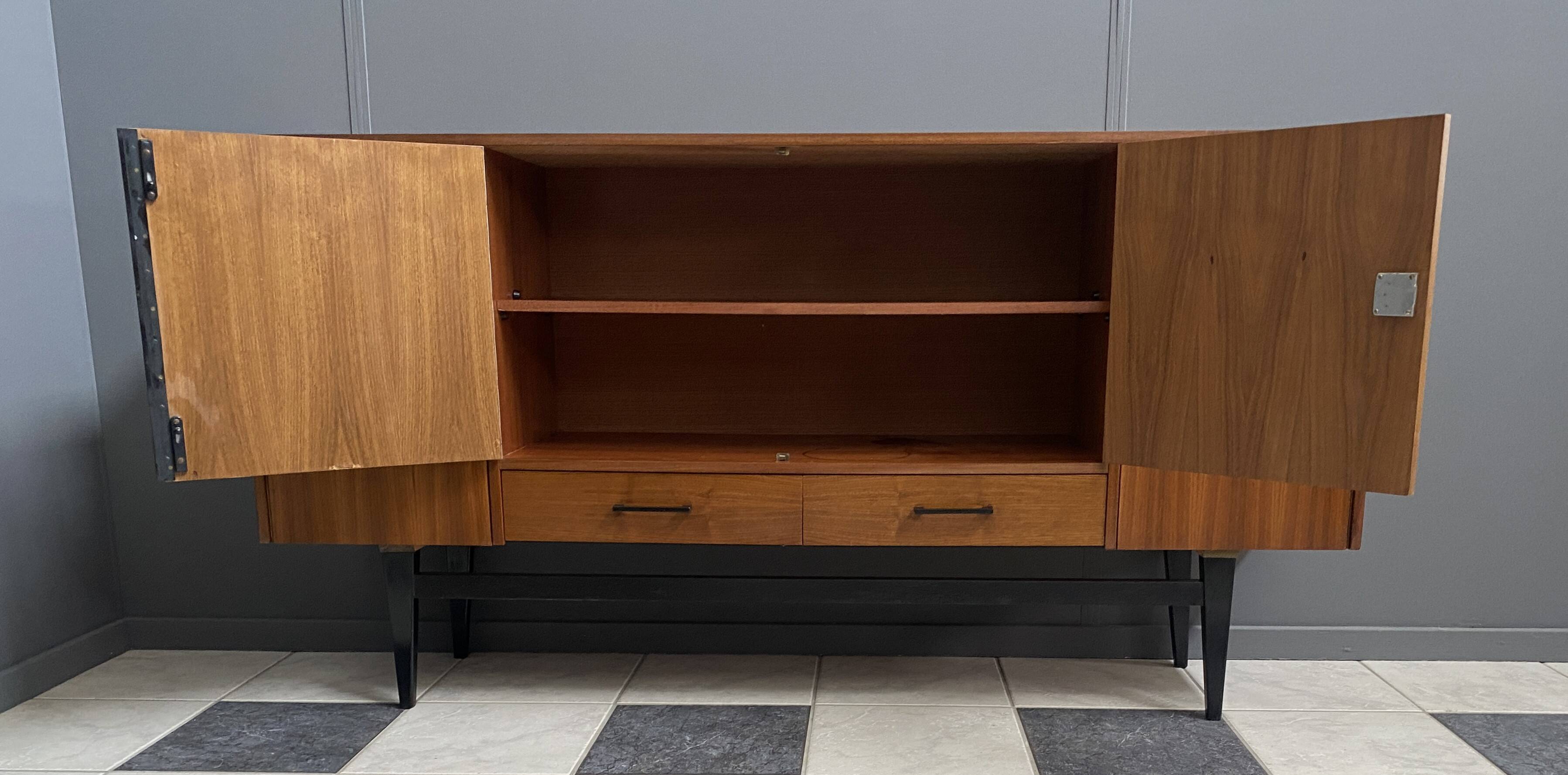 wood sideboard 1970s