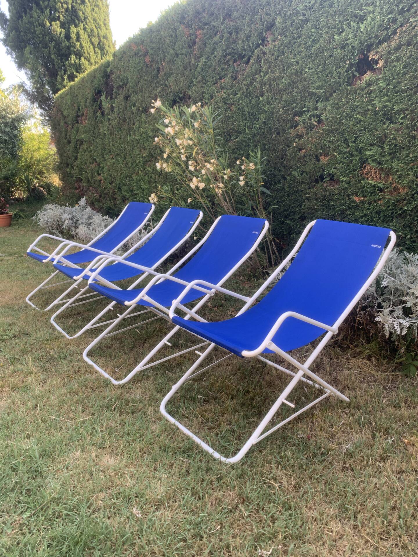 Lot de 4 transats pliants EMU