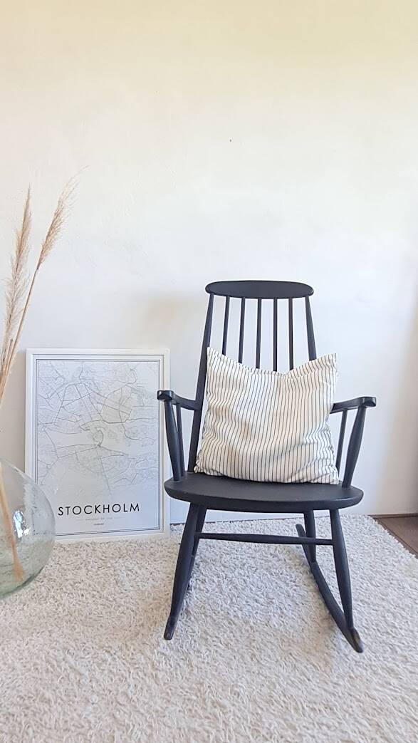 Scandinavian rocking chair from the 1960s.