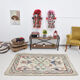 4x6 neutral handmade anatolian turkish rug,	115c192cm