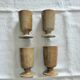 Set of 4 stoneware mugs