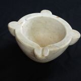 Carrara marble mortar of eighteenth period 37 x 18 cm