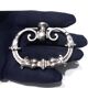 Old silver-plated metal furniture handle