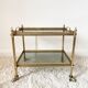 Brass and smoked glass dessert 60s