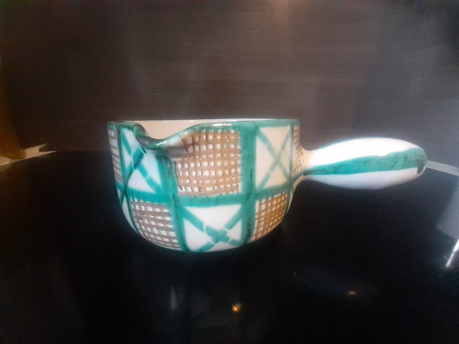 Frying pans signed Robert Pocault, Vallauris