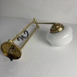 Ancienne lampe potence & opaline xl vintage