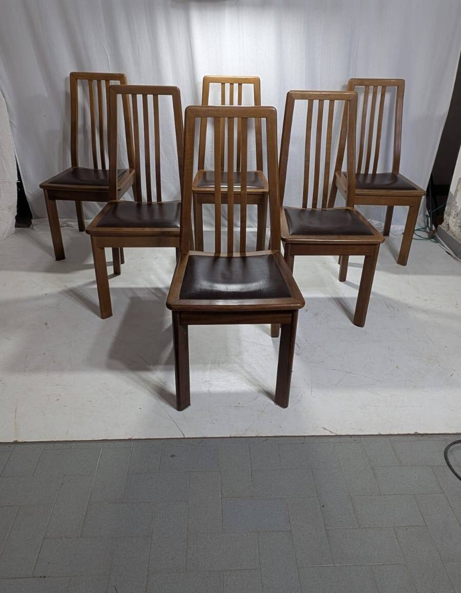 Set of 6 Dining Chairs by Mobil Girgi, 1970s