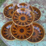 6 Longchamp plates