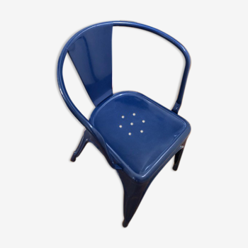 ToLIX a56 midnight blue steel chair