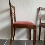 6 chairs era solid oak reconstruction