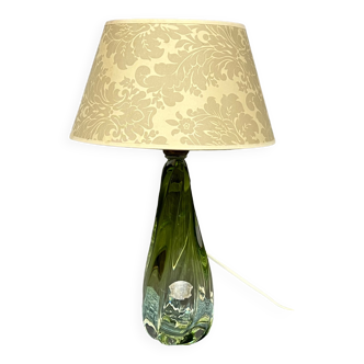 Val Saint Lambert. Solid crystal lamp with high lead content.