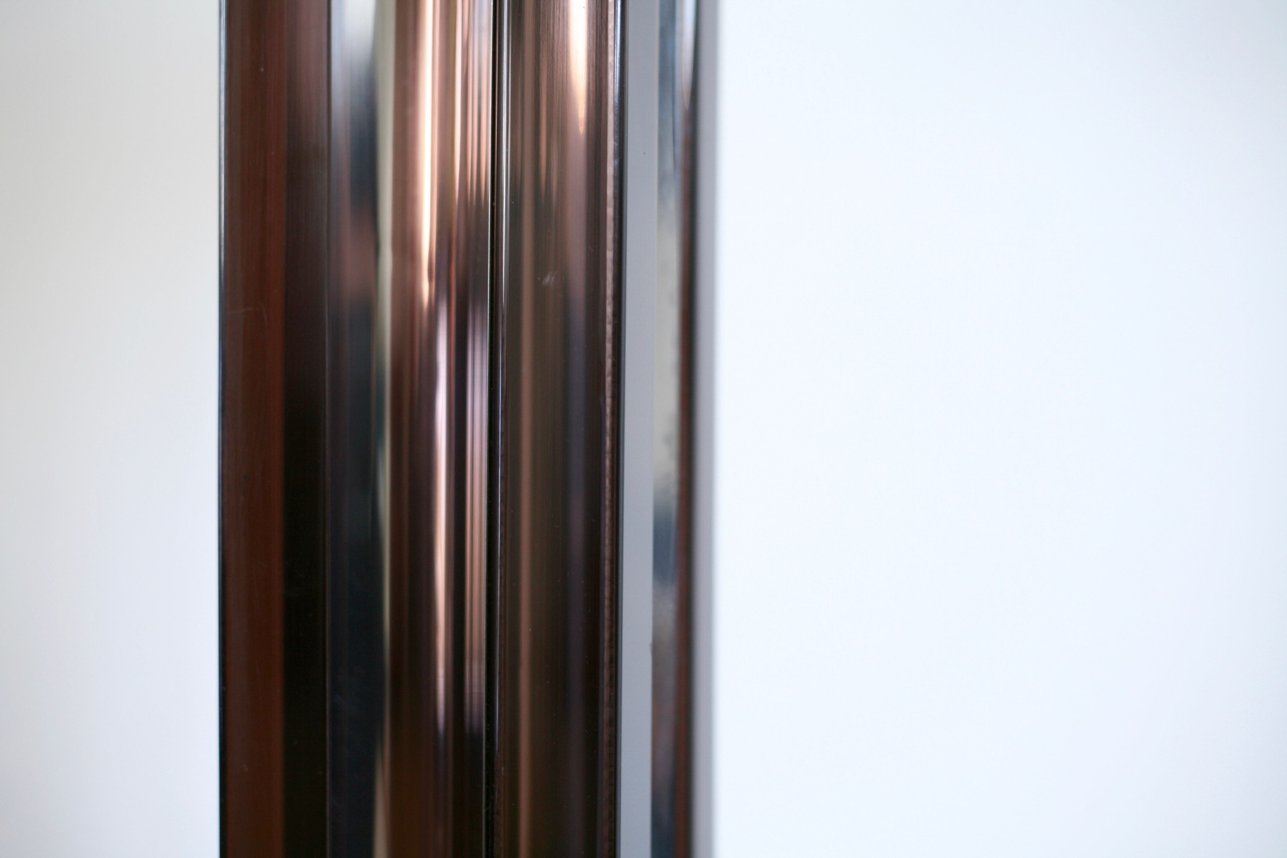 Kinetic lamp 70s, altuglas and chrome steel. France, circa 1970