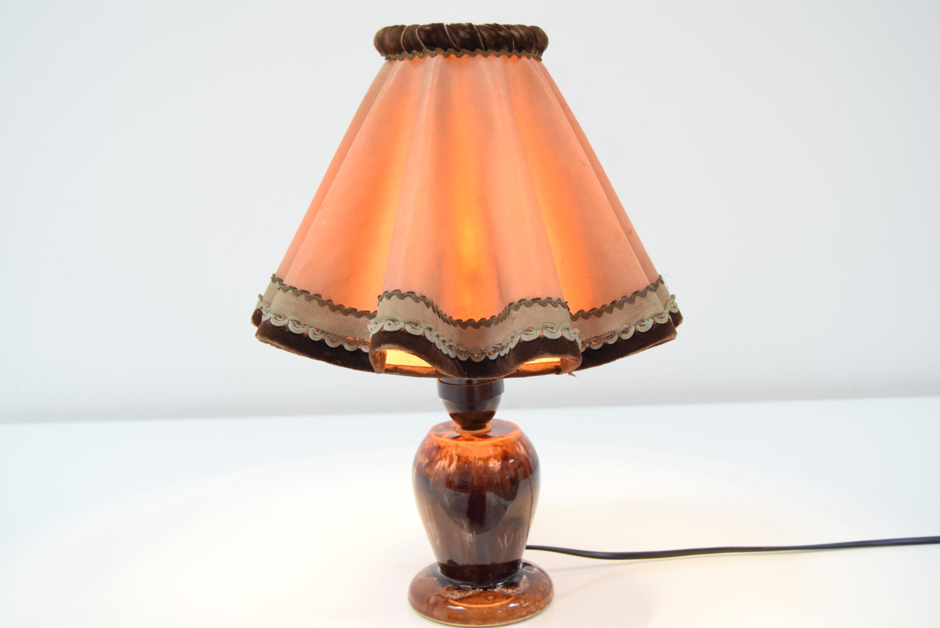 Art deco table ceramic lamp, 1930´s