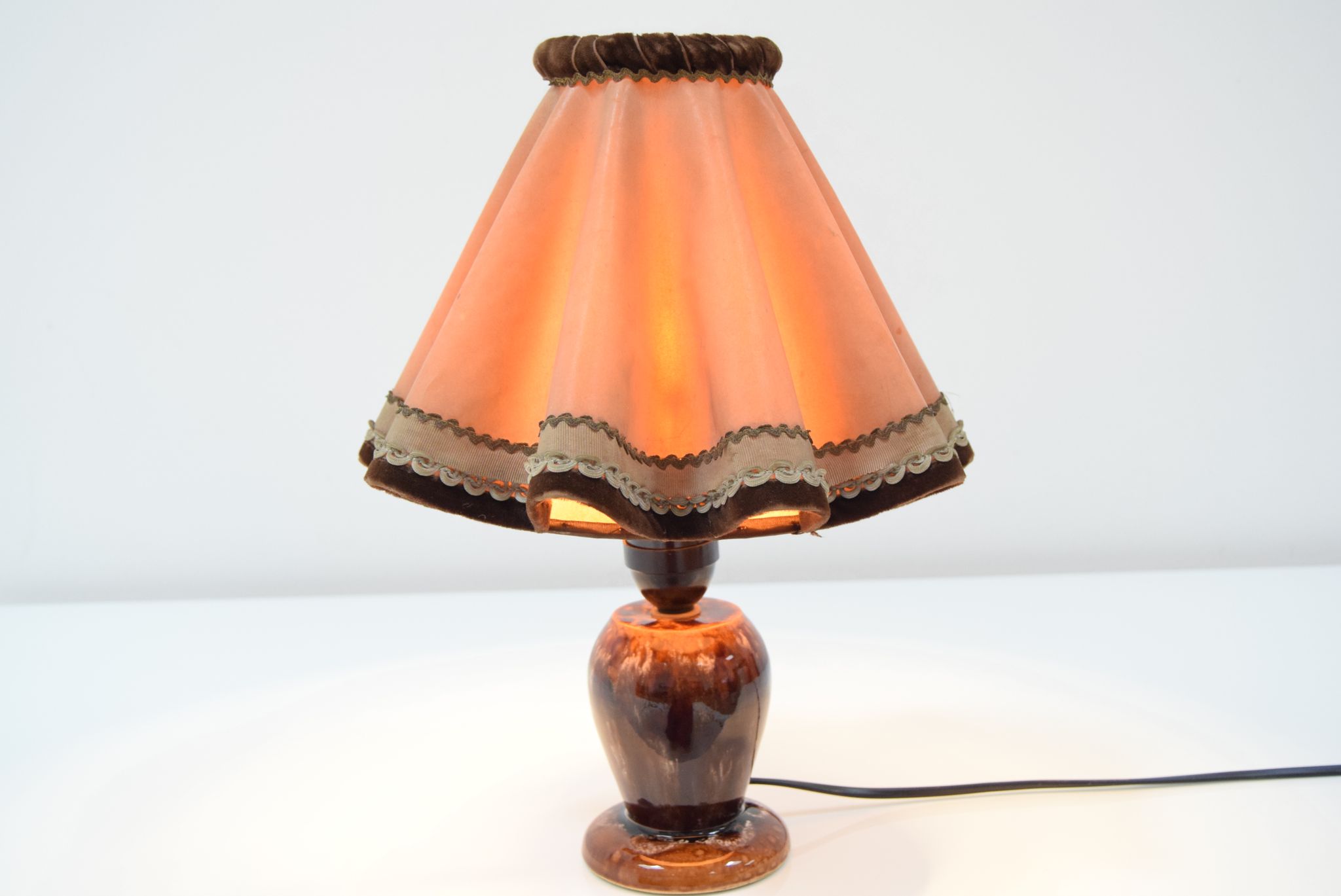 Lampe de table céramique art déco, années 1930